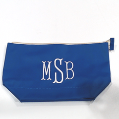 BLOOPER BAG: Monogrammed Splash Proof Zip Pouch