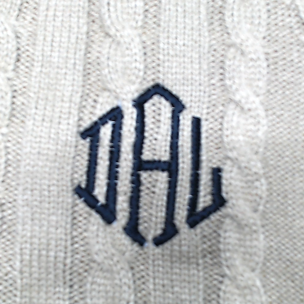 BLOOPER CLOTHING: Monogrammed Sweater Vest