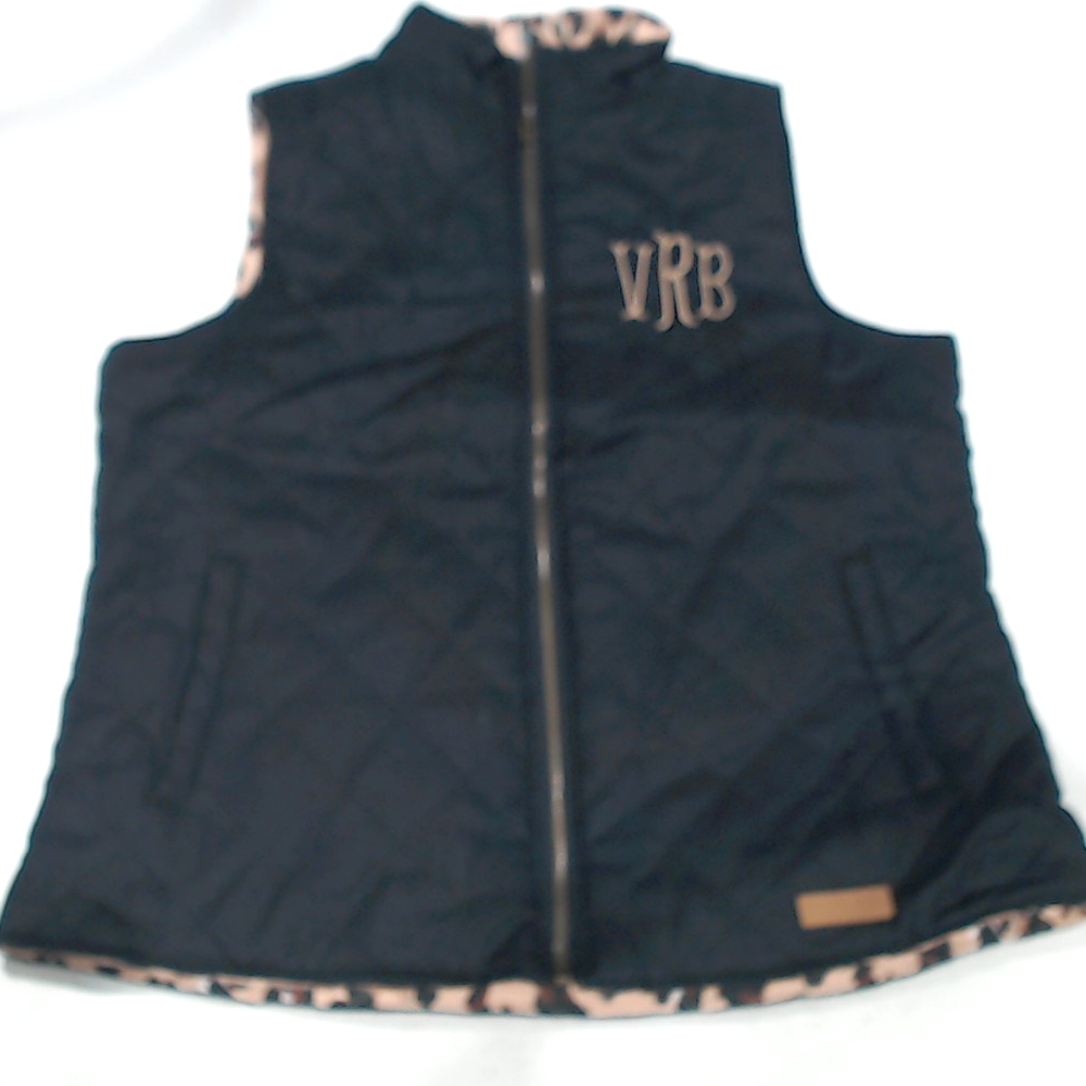 BLOOPER CLOTHING: Monogrammed Reversible Vest