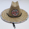 BLOOPER KIDS: Monogrammed Kids Straw Hat