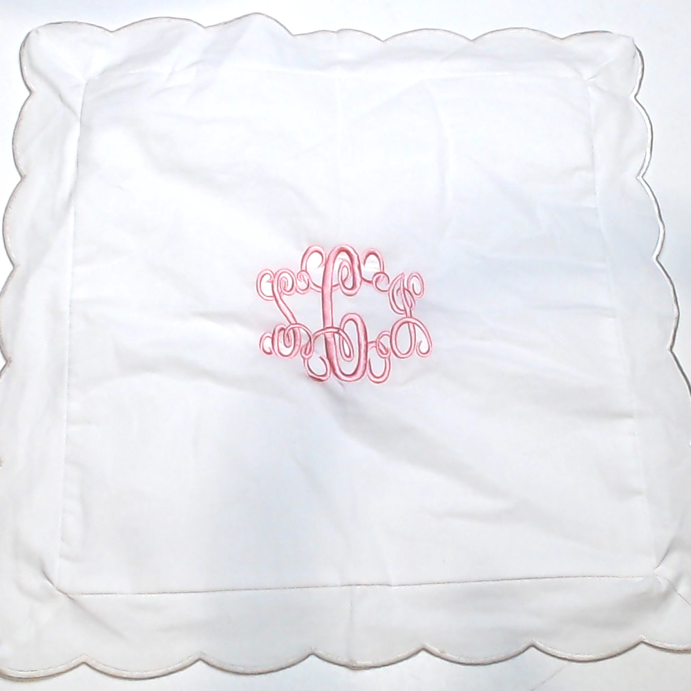 BLOOPER ACCESSORY: Monogrammed Pillow Sham