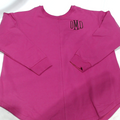 BLOOPER CLOTHING: Monogrammed Open Back Sweatshirt