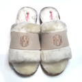 BLOOPER SHOES: Monogrammed Fuzzy Slippers