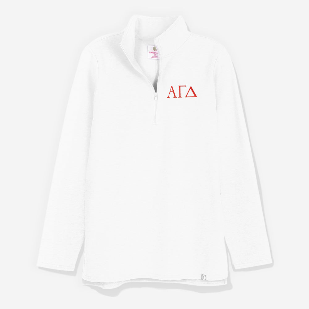 Alpha Gamma Delta Sweatshirt in White