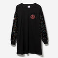 Monogrammed Sequin Dress in Black