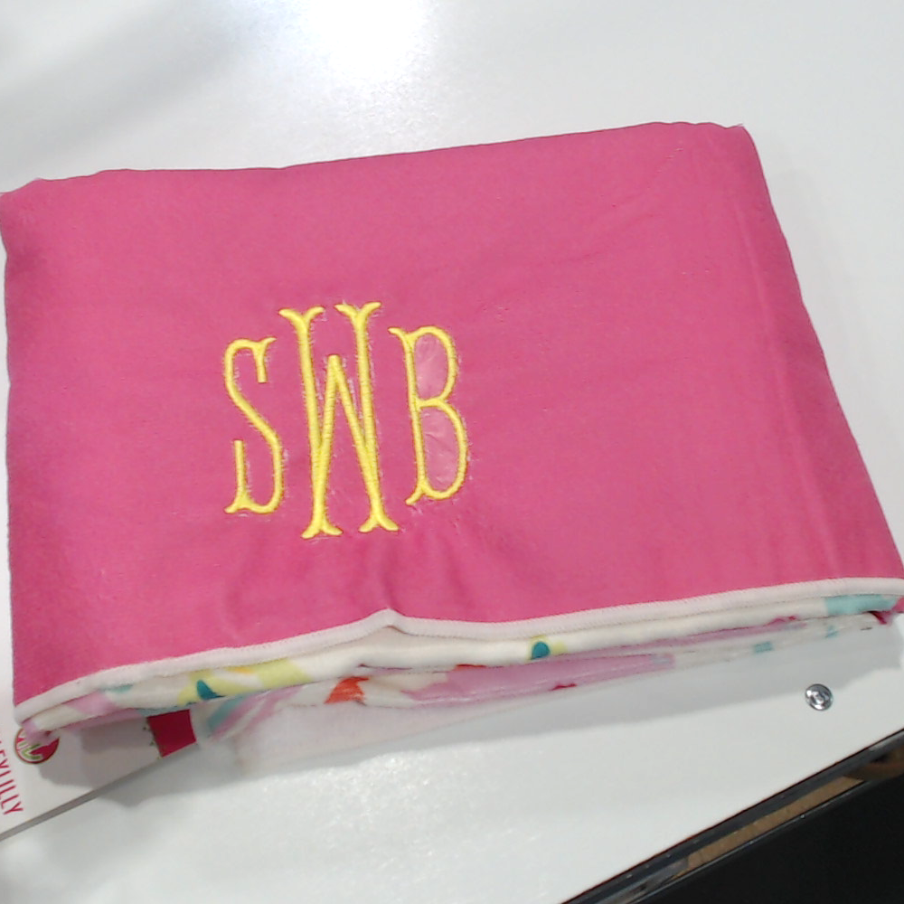 BLOOPER SWIM: Monogrammed Beach Towel
