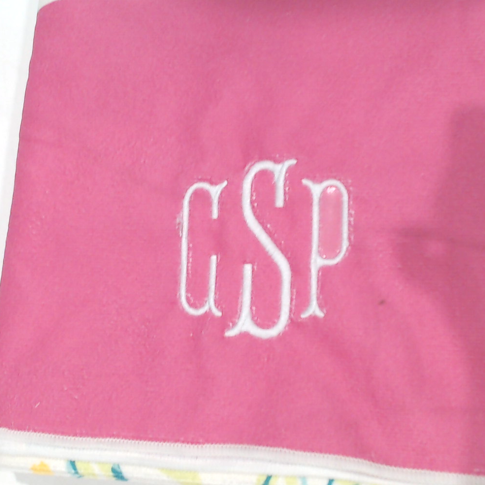 BLOOPER SWIM: Monogrammed Beach Towel