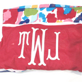 BLOOPER SWIM: Monogrammed Chair Cover