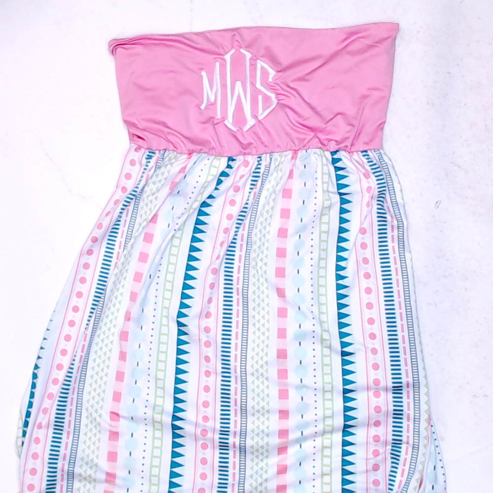 BLOOPER SWIM: Monogrammed Beach Cover Up