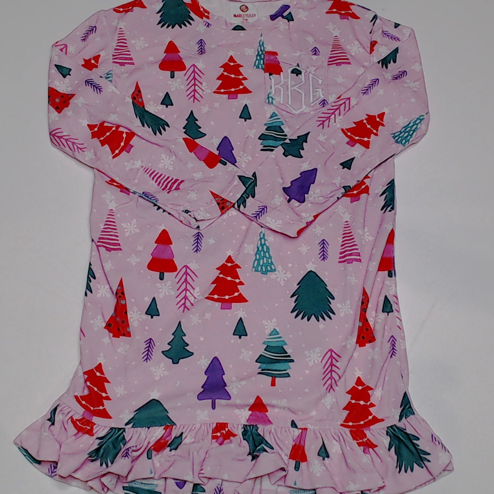BLOOPER KIDS: Monogrammed Girls Nightgown