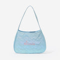 Monogrammed girls quilted shoulder bag