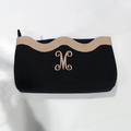 BLOOPER BAG: Monogrammed Wavy Top Cosmetic Bag