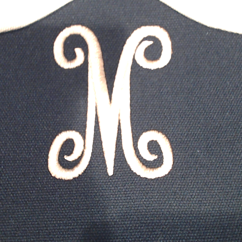 BLOOPER BAG: Monogrammed Wavy Top Cosmetic Bag