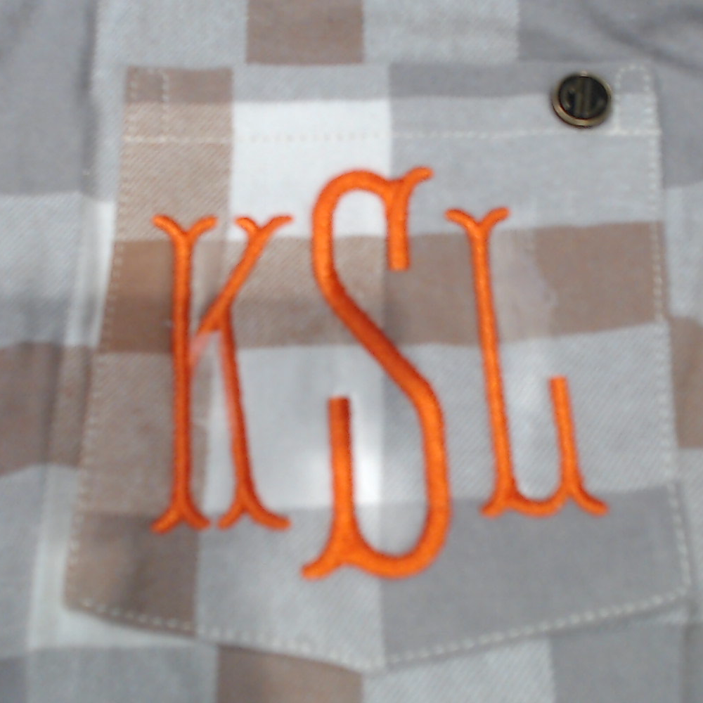 BLOOPER CLOTHING: Monogrammed Plaid Layering Tunic