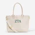 Zeta Tau Alpha Laptop Tote Bag | Bone