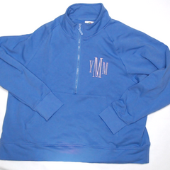 BLOOPER CLOTHING: Monogrammed Quarter Zip Pullover