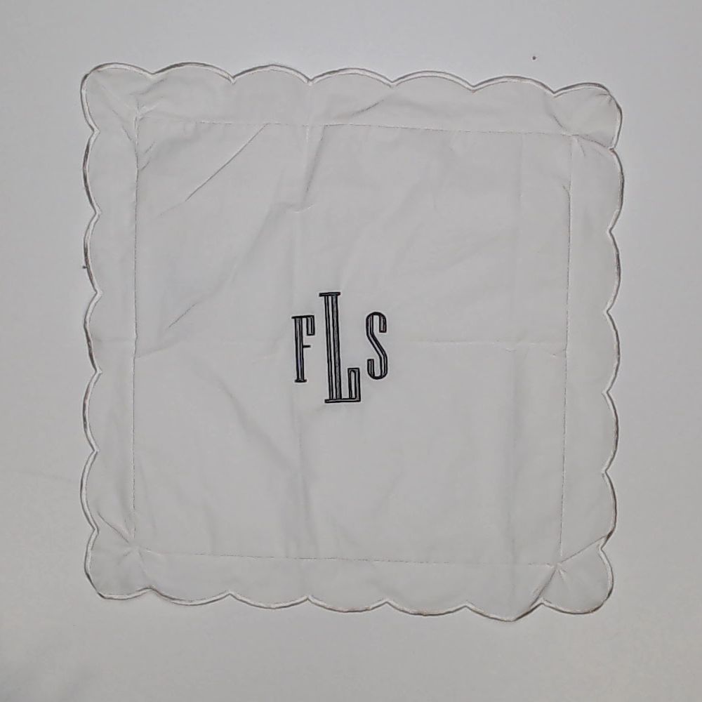 BLOOPER ACCESSORY: Monogrammed Pillow Sham
