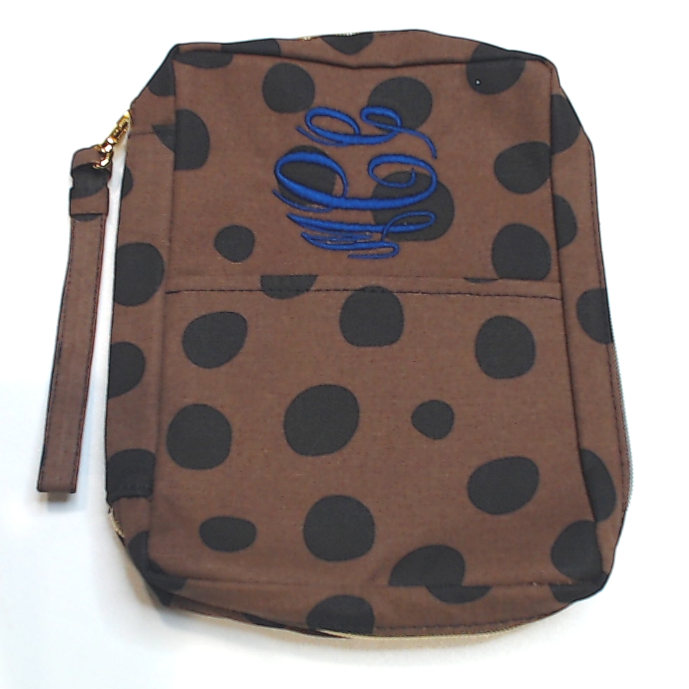 BLOOPER ACCESSORY: Monogrammed Bible Carrier Bag