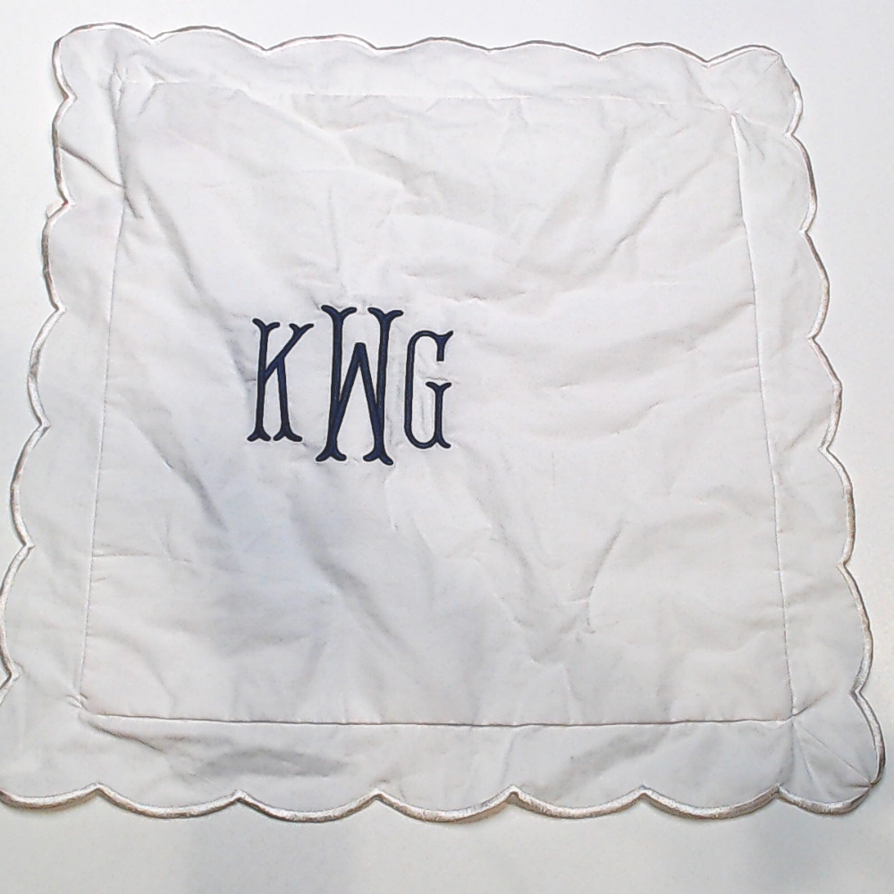 BLOOPER ACCESSORY: Monogrammed Pillow Sham