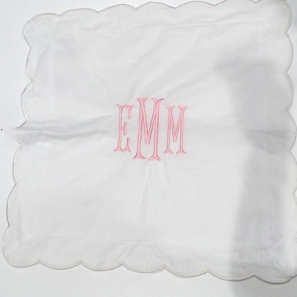 BLOOPER ACCESSORY: Monogrammed Pillow Sham