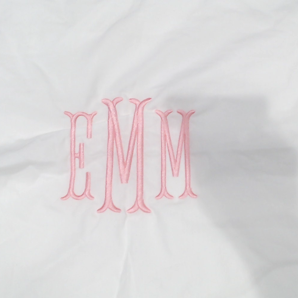 BLOOPER ACCESSORY: Monogrammed Pillow Sham