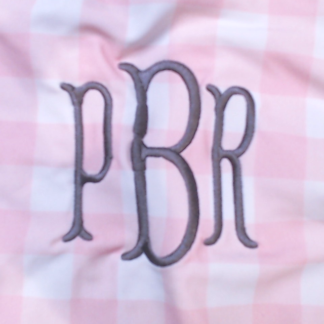 BLOOPER SWIM: Monogrammed High Neck Bikini Top
