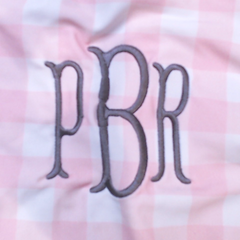 BLOOPER SWIM: Monogrammed High Neck Bikini Top