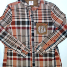 BLOOPER CLOTHING: Monogrammed Plaid Layering Tunic