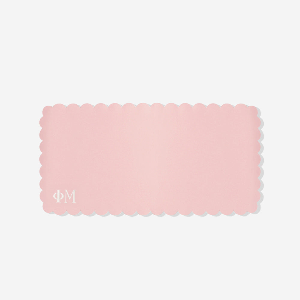 Phi Mu Desk Mat in Light Blush | Sorority Office Accessory
