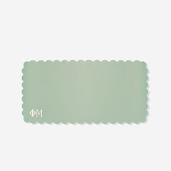 Phi Mu Desk Mat in Light Mint | Sorority Office Accessory