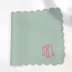 BLOOPER ACCESSORY: Monogrammed Desk Mat