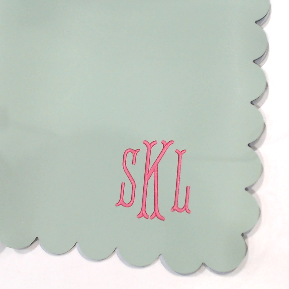 BLOOPER ACCESSORY: Monogrammed Desk Mat