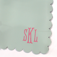 BLOOPER ACCESSORY: Monogrammed Desk Mat