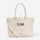 Kappa Alpha Theta Laptop Tote Bag | Bone