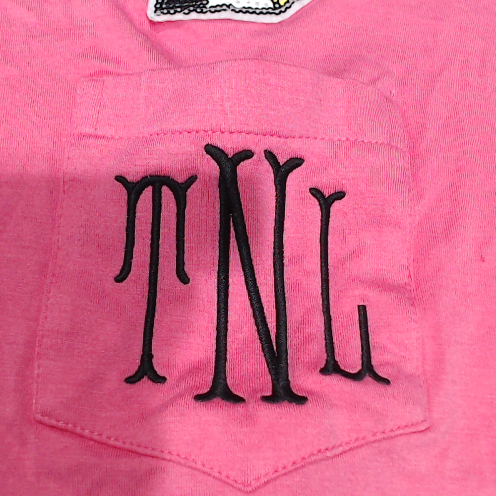 BLOOPER CLOTHING: Monogrammed Sequin Teacher Tee