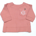 BLOOPER KIDS: Monogrammed Kids Waffle Crewneck Sweatshirt