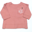 BLOOPER KIDS: Monogrammed Kids Waffle Crewneck Sweatshirt