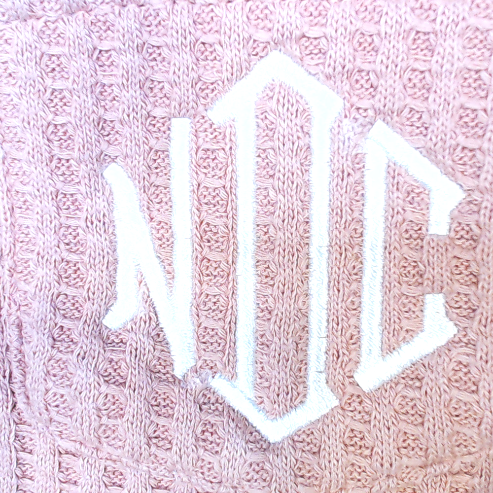 BLOOPER KIDS: Monogrammed Kids Waffle Crewneck Sweatshirt