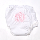 BLOOPER KIDS: Monogrammed White Eyelet Baby Bloomers