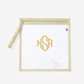 Monogrammed Kids Clear Extra Clothes Bag