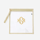 Monogrammed Kids Clear Extra Clothes Bag | Gold