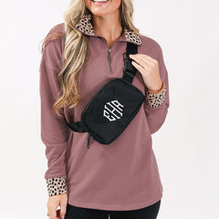 Monogrammed Belt Bag | Black