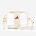 Alabama Crimson Tide Clear Stadium Crossbody Bag in Bone