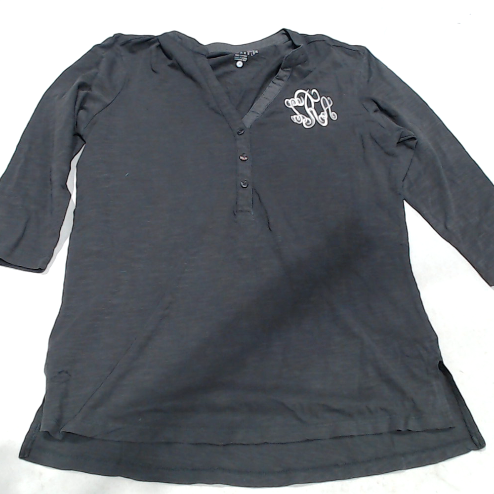BLOOPER CLOTHING: Monogrammed Henley