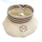 BLOOPER ACCESSORY: Monogrammed Packable Straw Visor