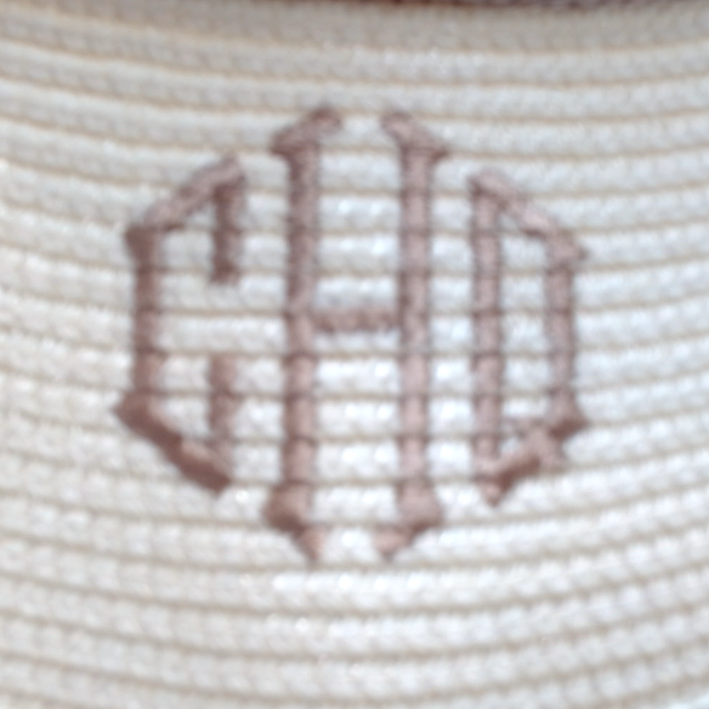 BLOOPER ACCESSORY: Monogrammed Packable Straw Visor