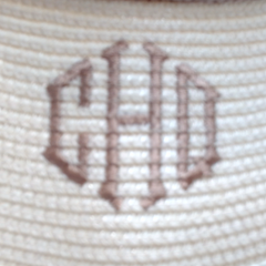 BLOOPER ACCESSORY: Monogrammed Packable Straw Visor