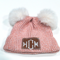 BLOOPER KIDS: Monogrammed Kids Pom Pom Beanie