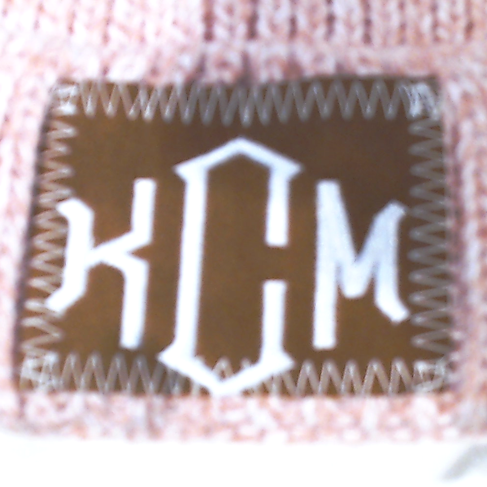 BLOOPER KIDS: Monogrammed Kids Pom Pom Beanie