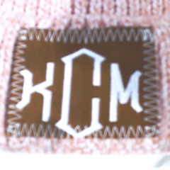 BLOOPER KIDS: Monogrammed Kids Pom Pom Beanie